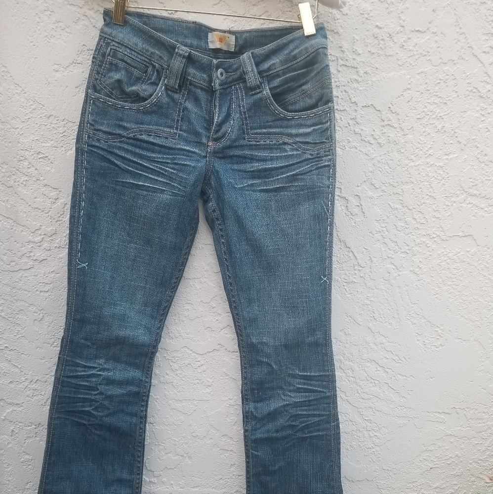 Antik Denim blue jeans slightly flared. - Picture 1 of 8